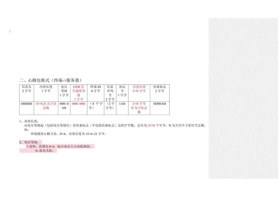 车载 GPS定位器( GT02)通信_格 式说明_20100629.doc_第5页