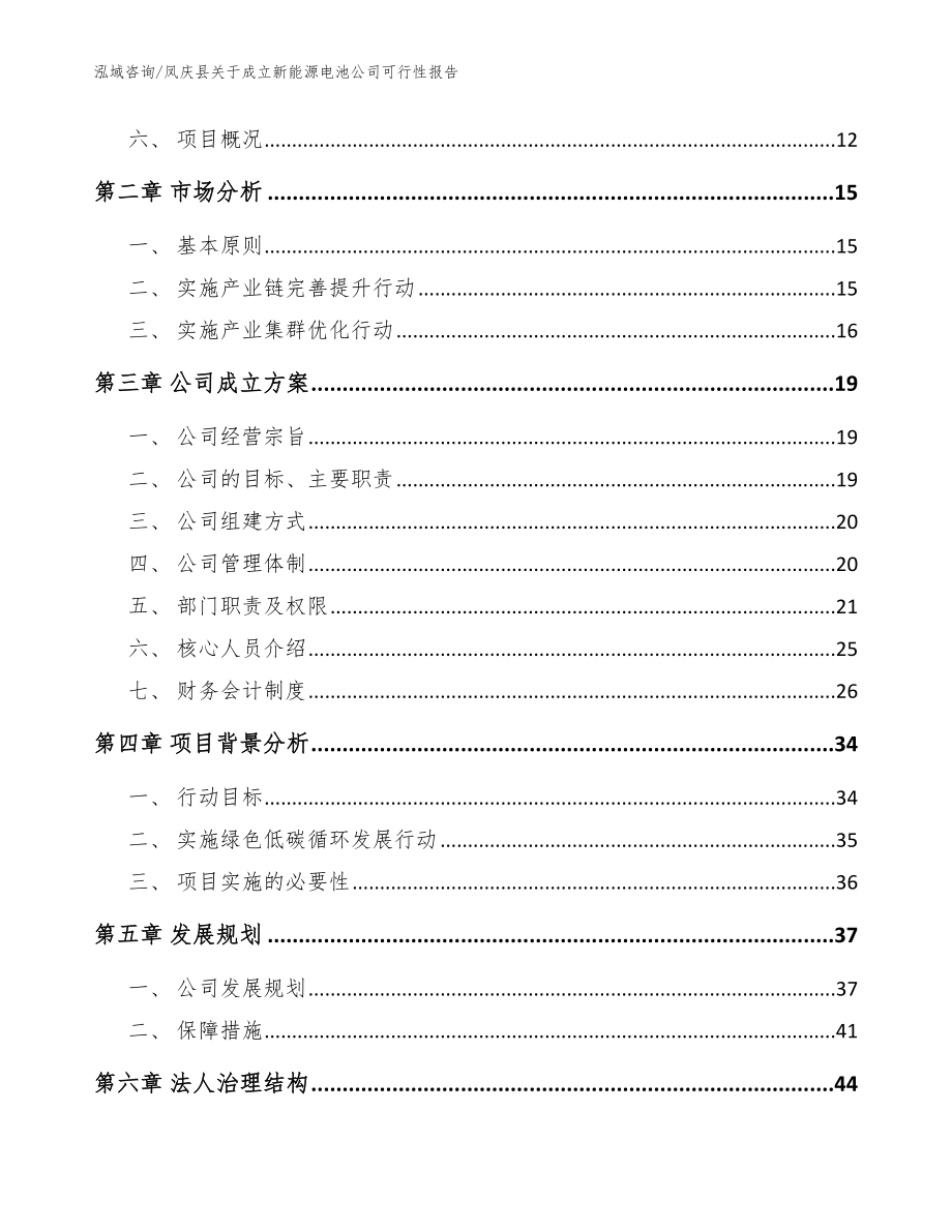 凤庆县关于成立新能源电池公司可行性报告（模板）_第4页