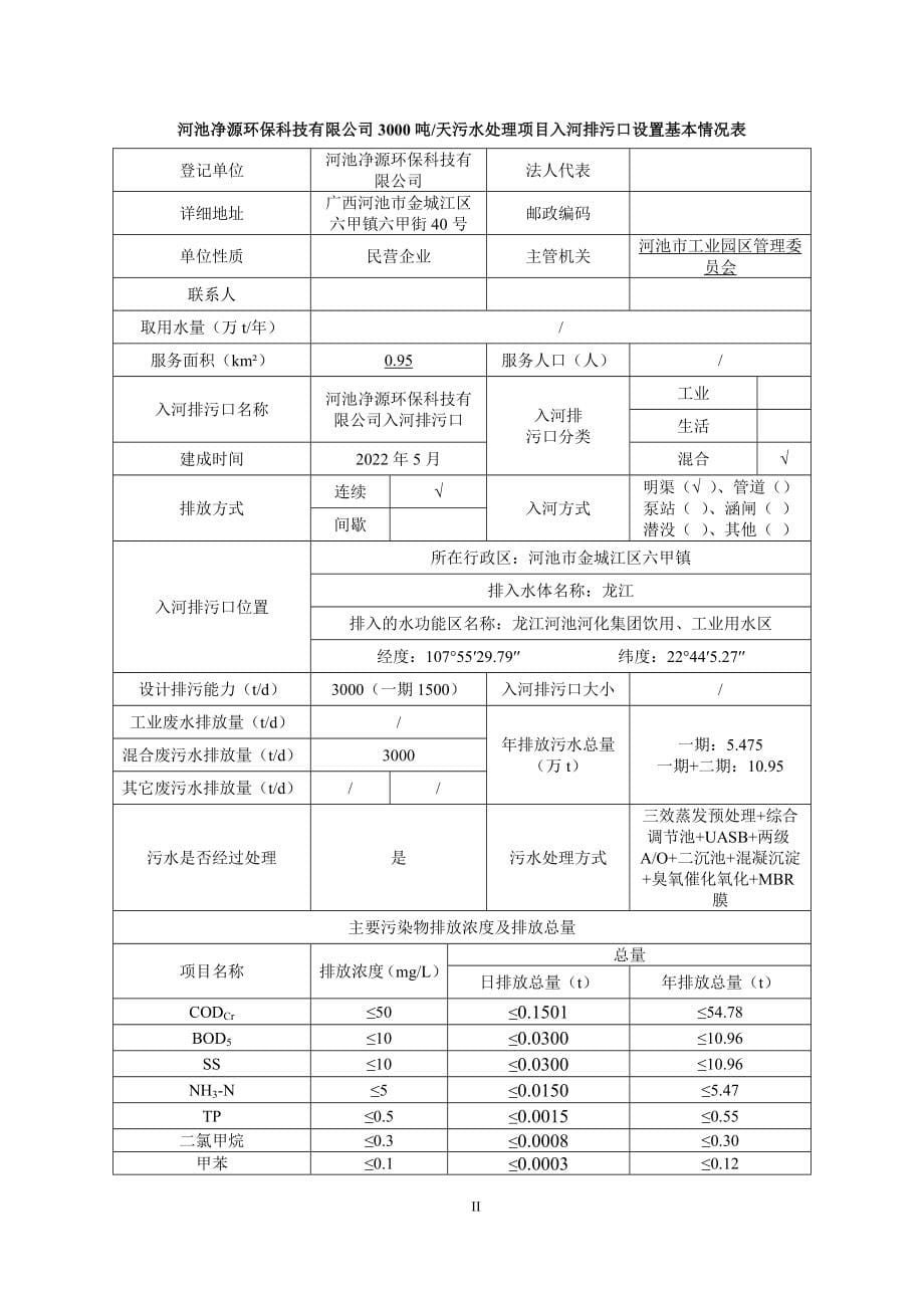 河池净源环保科技有限公司3000吨天污水处理项目-排污口论证报告.docx_第5页