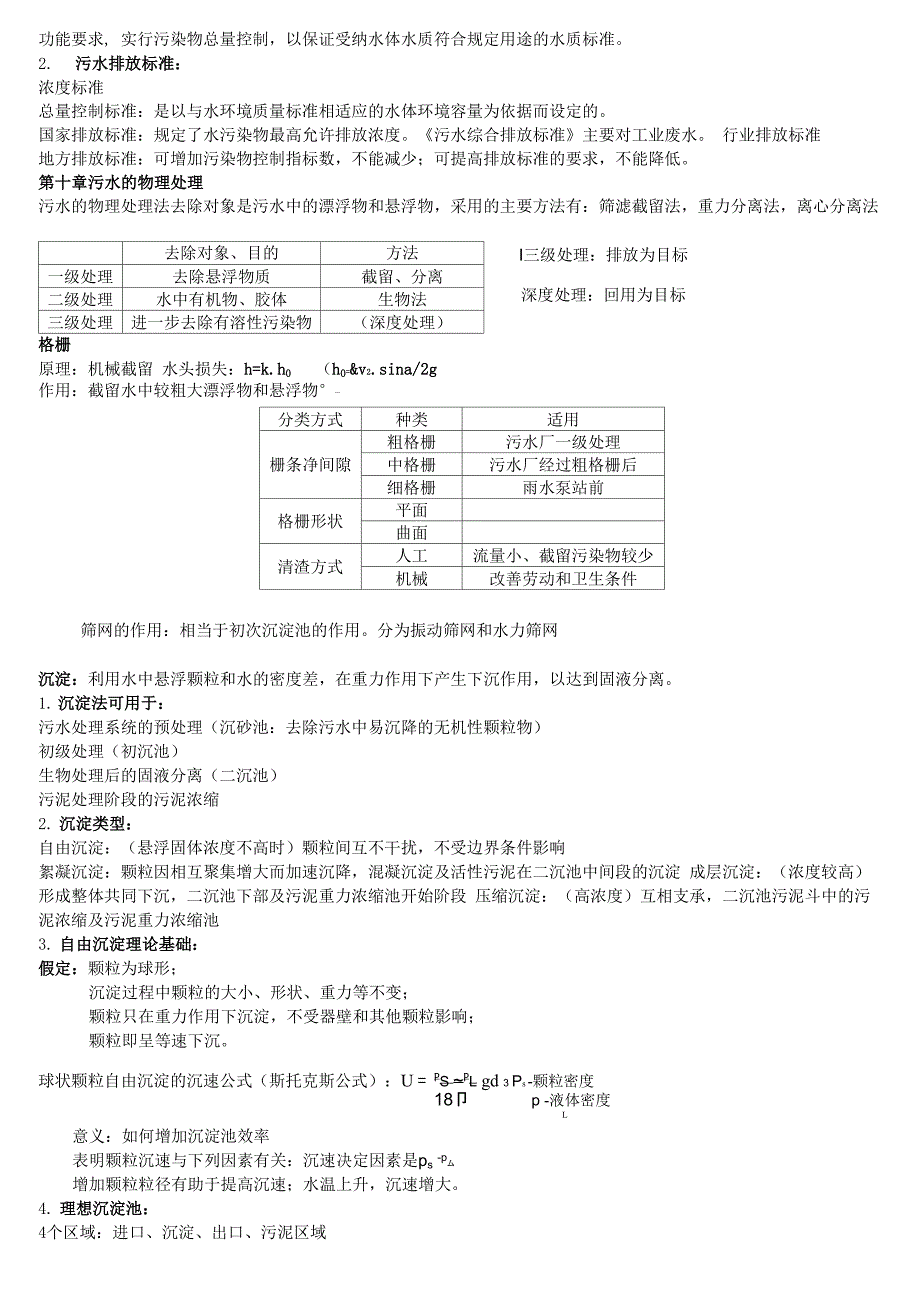 环境工程《水污染控制工程》复习要点_第2页