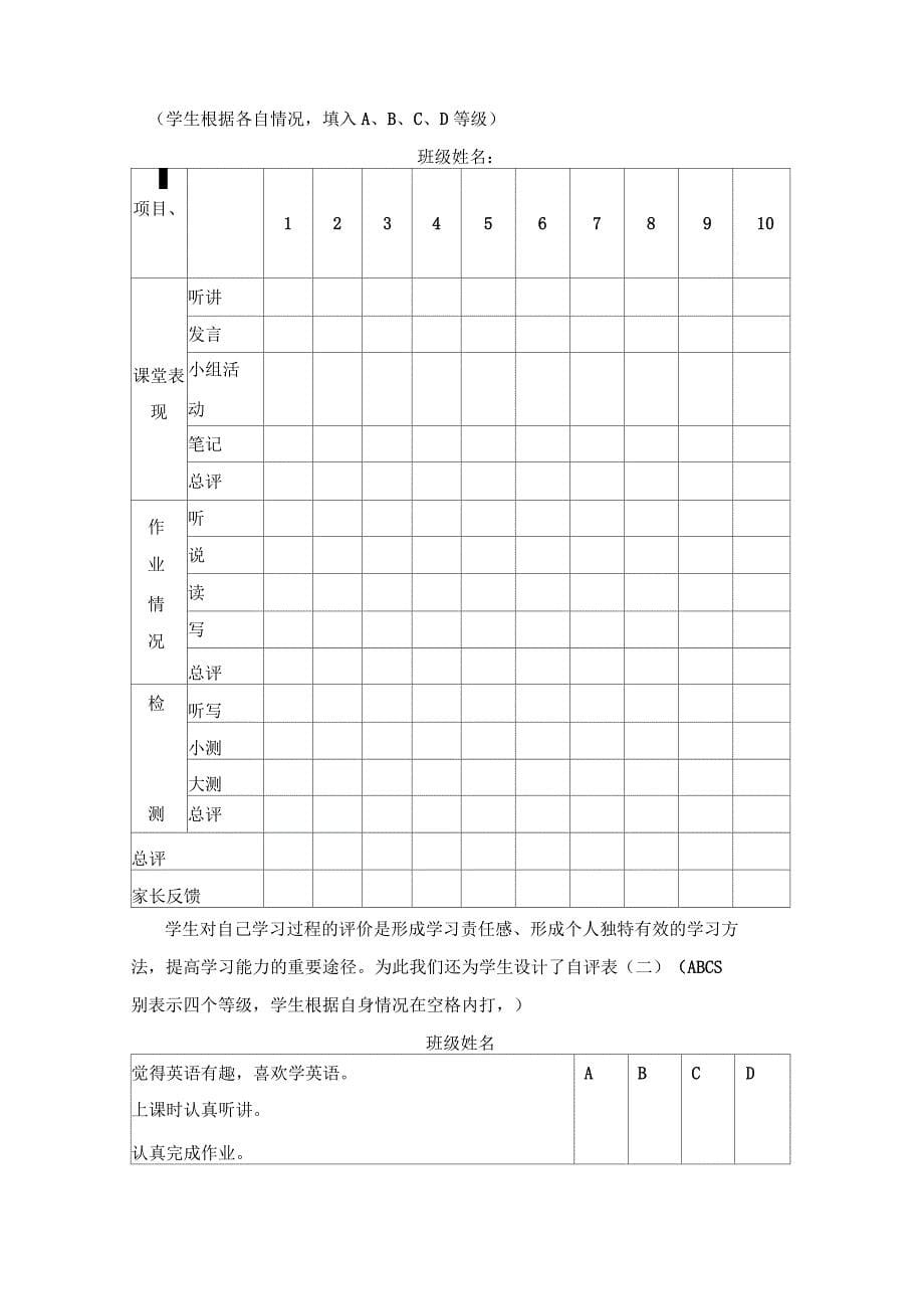 对现行初中英语教学评价方式的反思_第5页