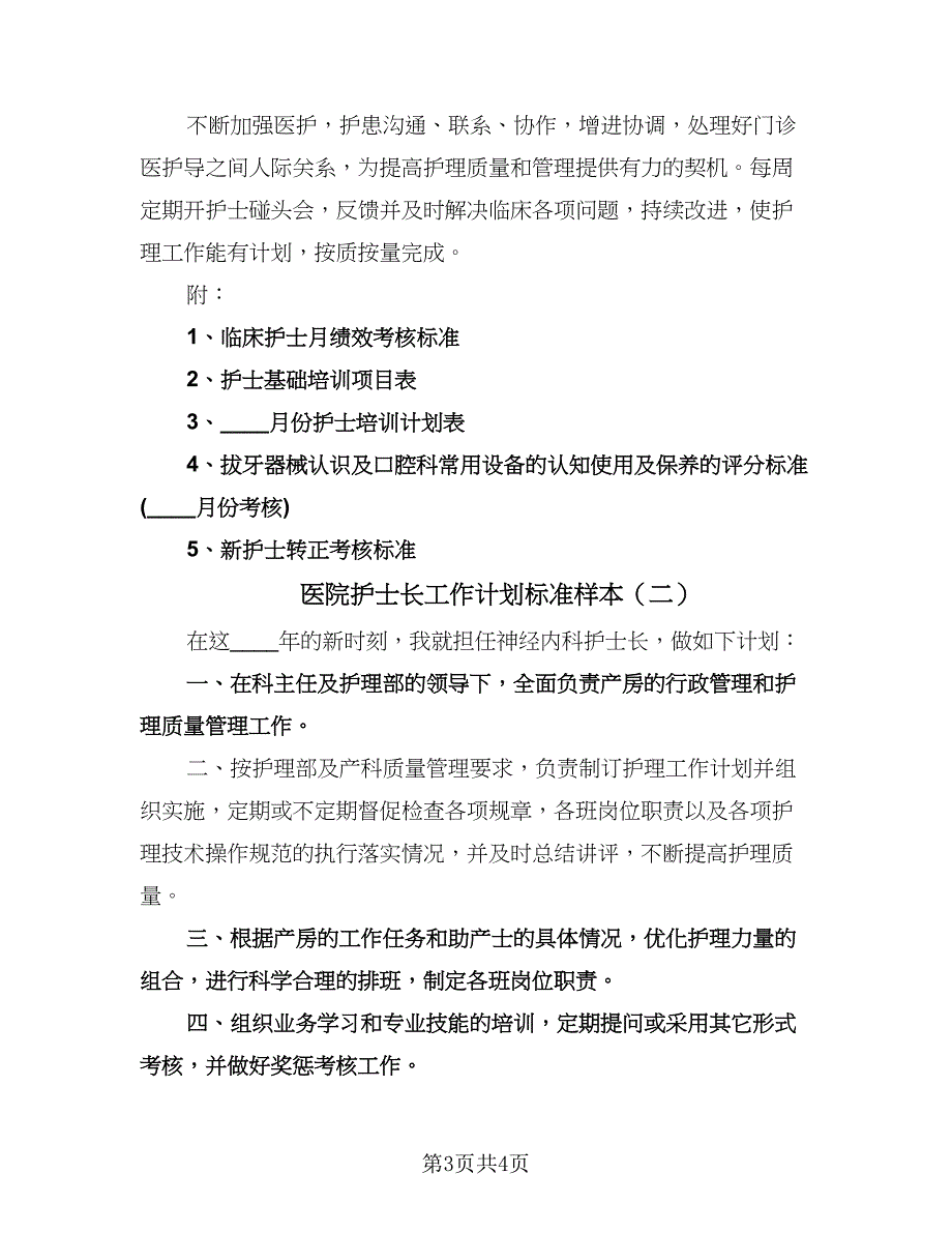 医院护士长工作计划标准样本（二篇）.doc_第3页