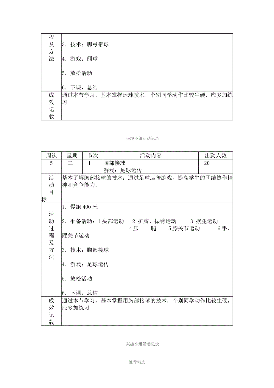 推荐-足球兴趣小组活动记录_第4页