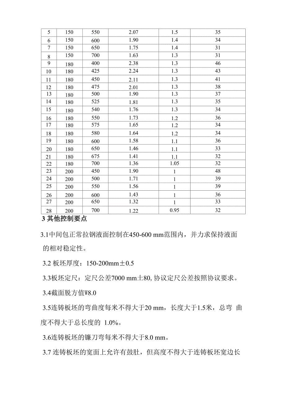 板坯连铸技术操作规程_第5页