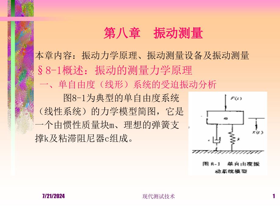 最新-第8章振动测量-PPT课件_第1页