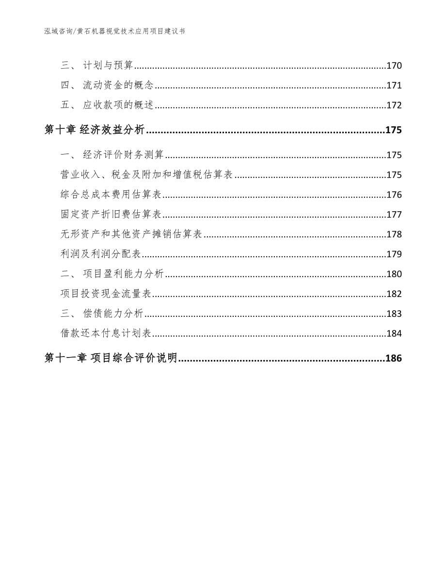 黄石机器视觉技术应用项目建议书_模板_第5页