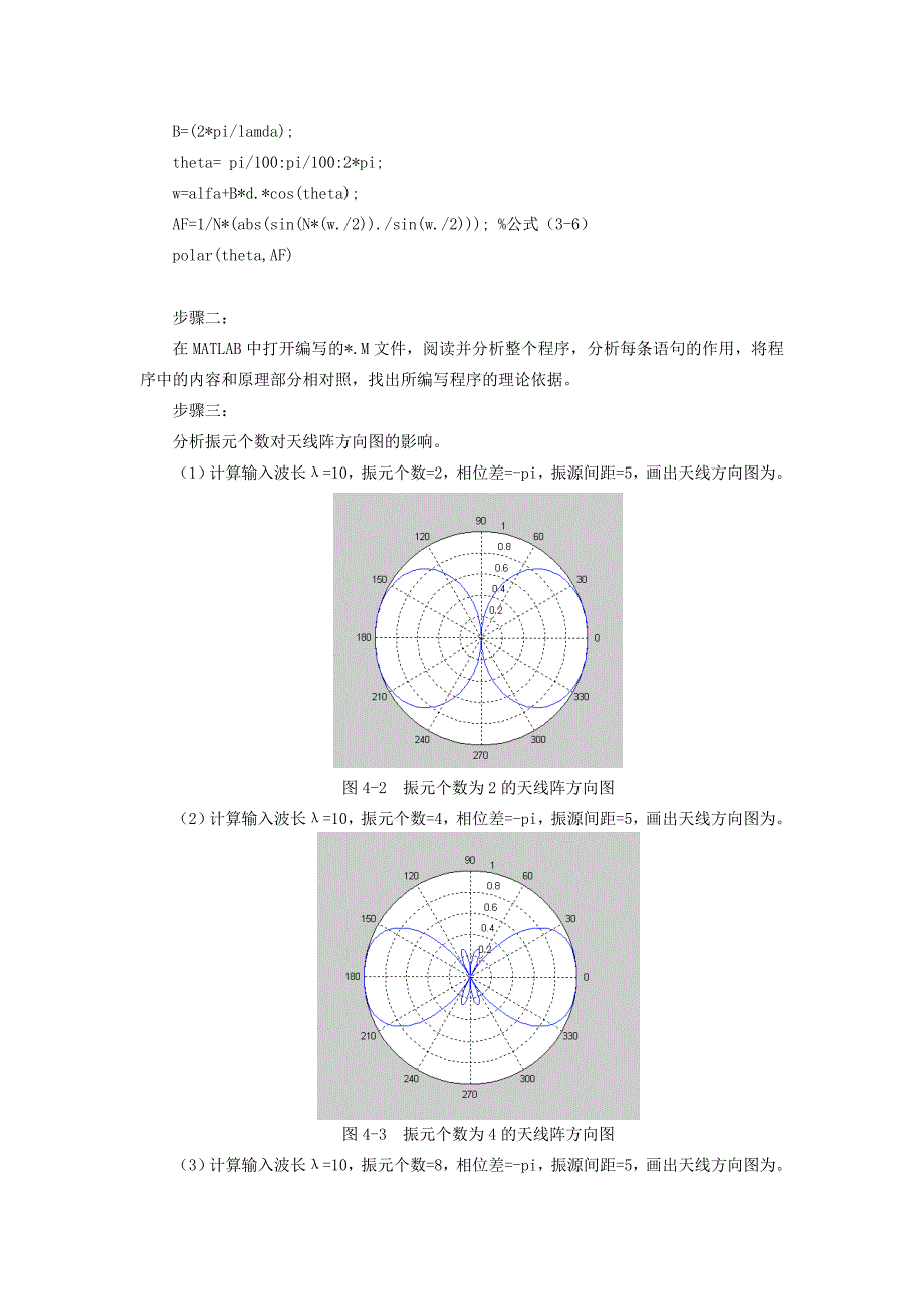 实验二 均匀直线阵_第3页