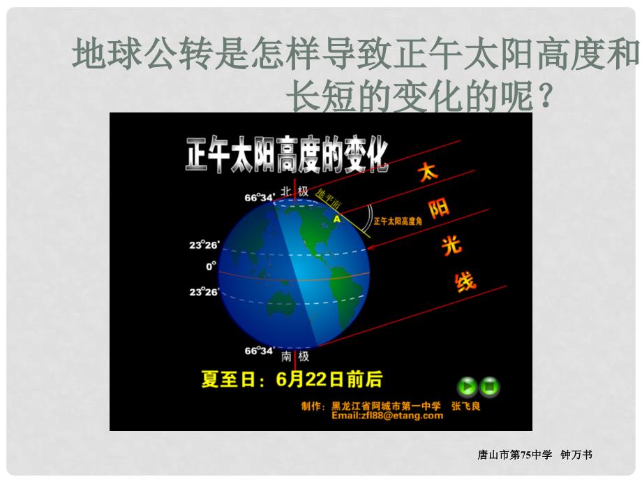 江苏省扬中市外国语中学七年级地理上册 7.1.2 地球的公转课件 新人教版_第4页