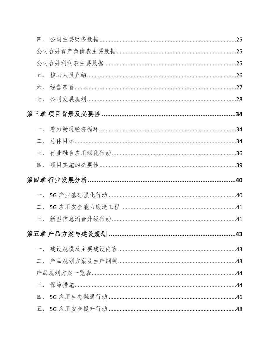 赣州5G+工业互联网项目可行性研究报告_第5页