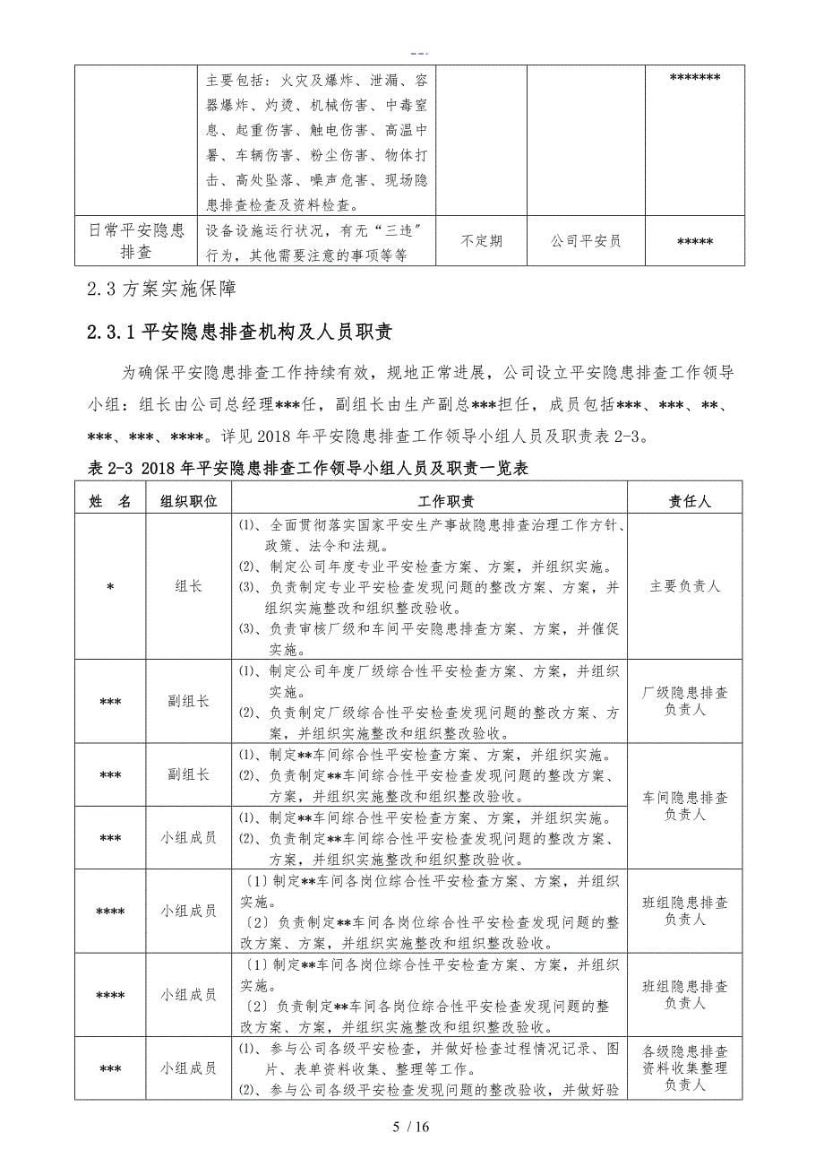 安全隐患排查计划_第5页