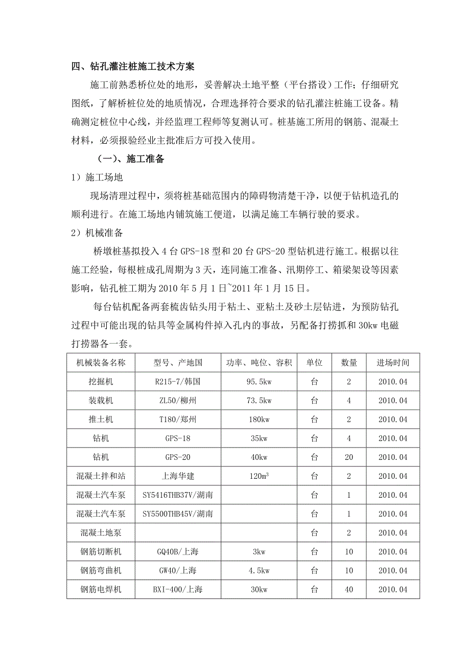 江苏某高速公路合同段钻孔灌注桩施工方案_第5页