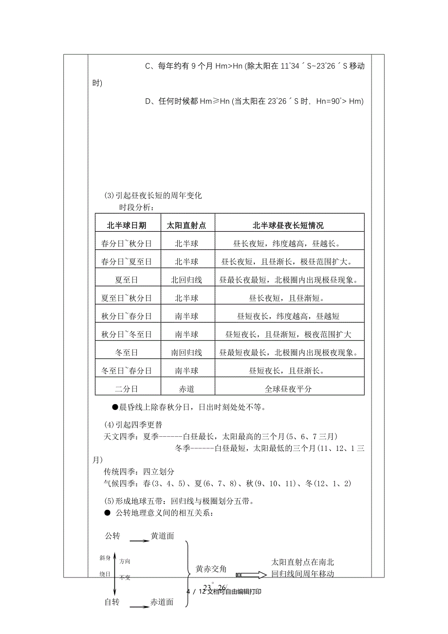 地球与地图部分复习助学稿_第4页