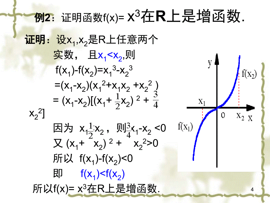 函数单调性的判断和证明课堂PPT_第4页