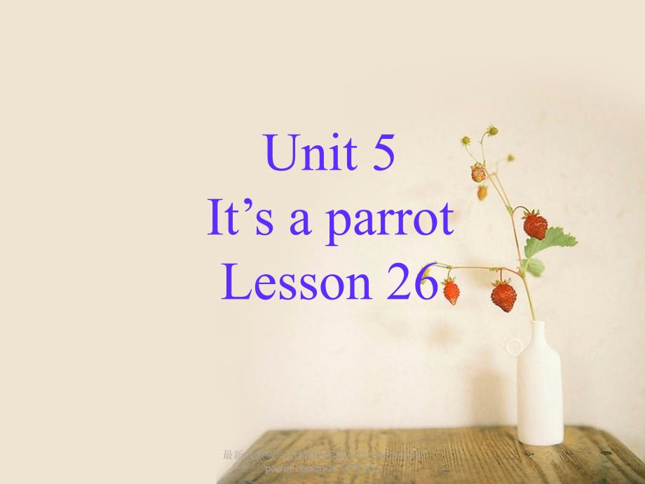 最新人教版英语精通3年级下册Unit5ItsaparrotLesson26课件21_第1页