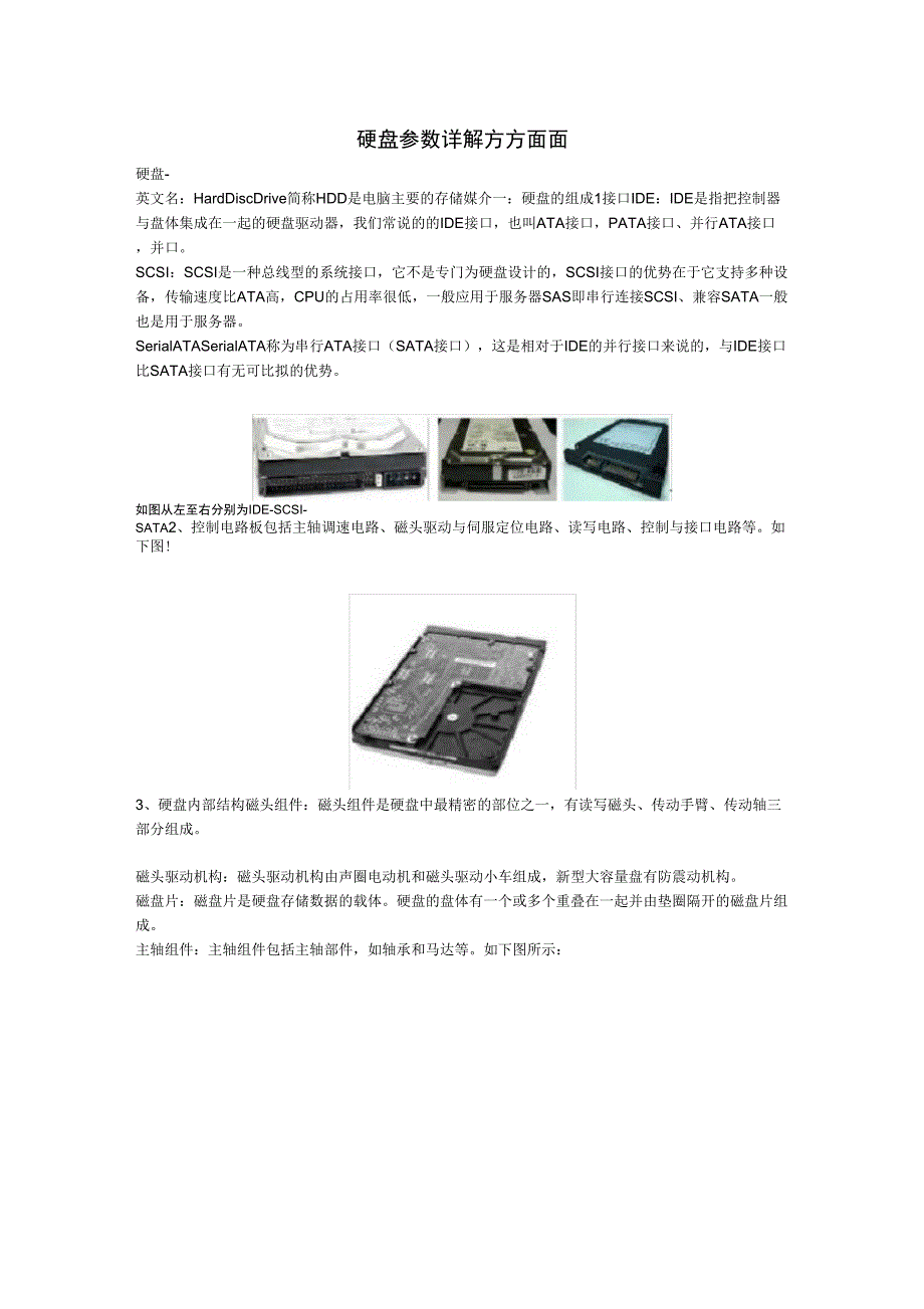 硬盘参数详解方方面面_第1页