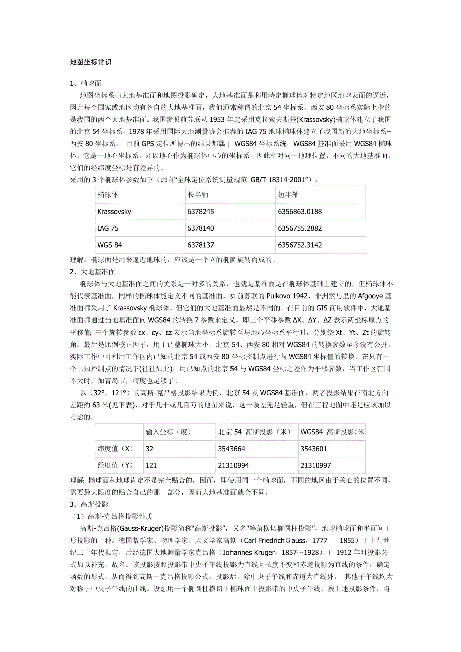 地图坐标常识.doc_第1页