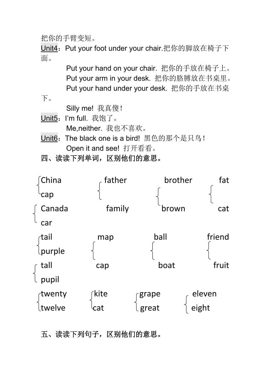 人教小学三年级下册英语知识点归纳 （精选可编辑） (2).DOCX_第5页