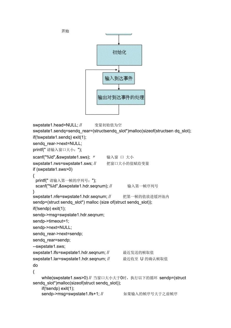 扬州大学计算机网络课程设计模拟滑动窗口的实现_第5页