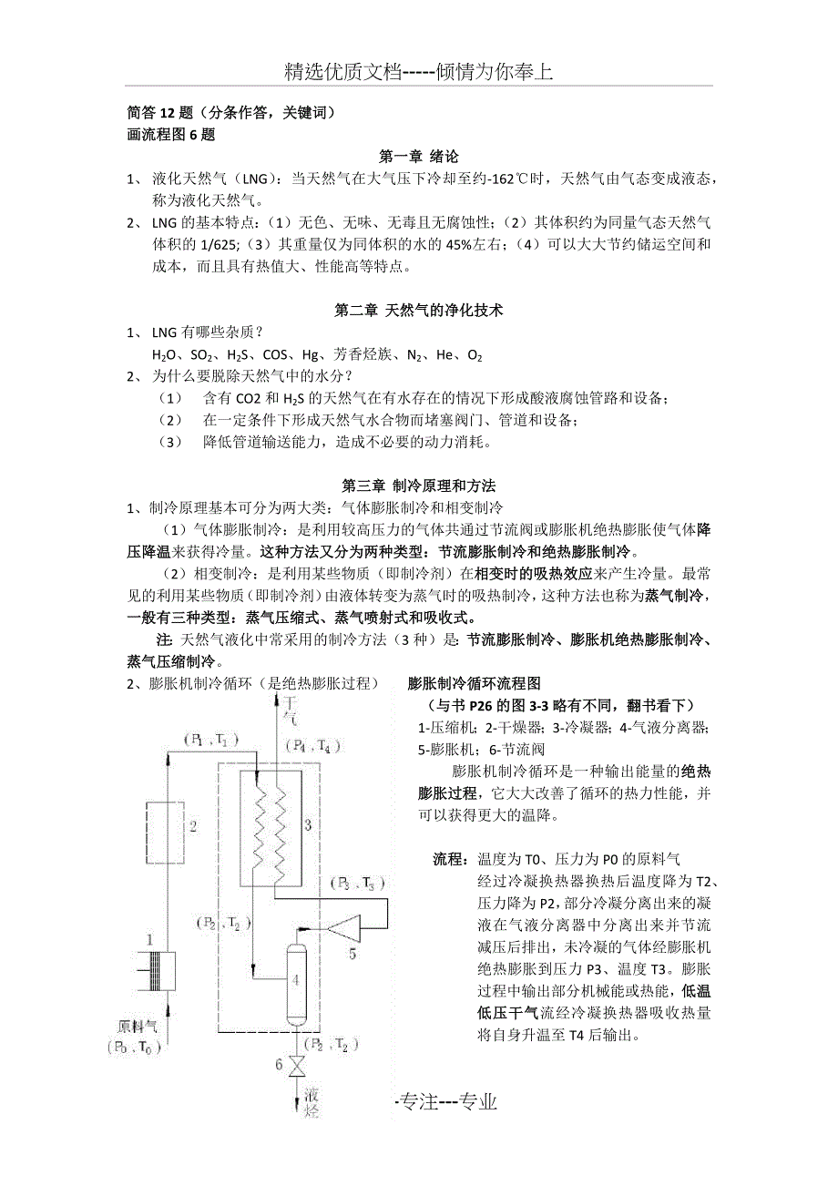 油气储运专业课LNG复习资料_第1页