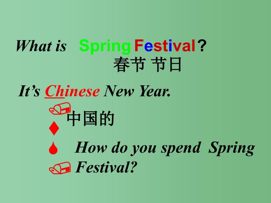 四年级英语上册 Unit 8 The spring festival Part A课件1 （新版）闽教版_第2页