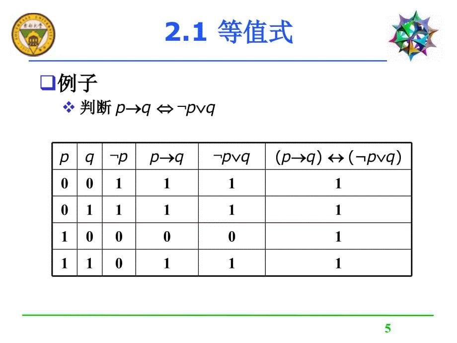 二章命题逻辑等值演算_第5页