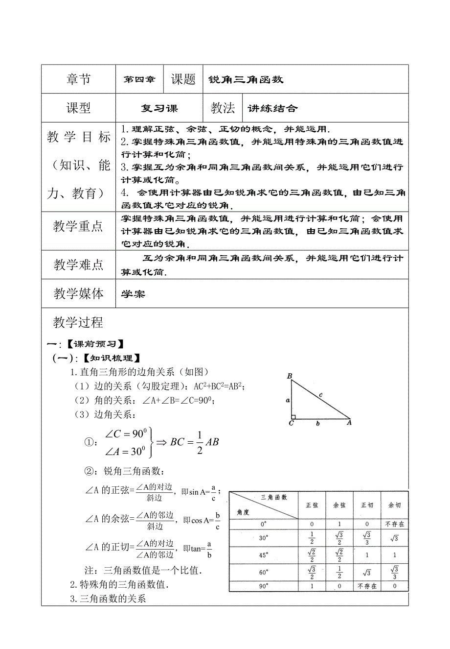 4锐角三角形函数_第1页