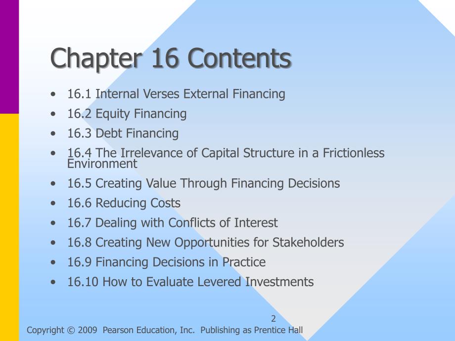 金融学英文课件：Chapter16 Financial Structure of the Firm_第2页