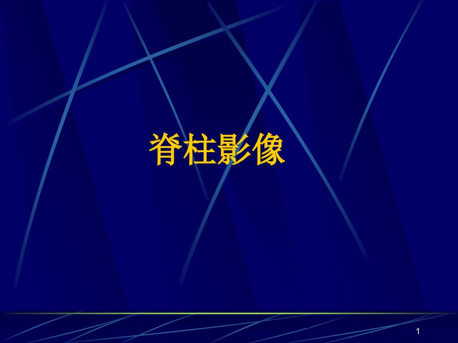 脊柱影像解剖ppt参考课件_第1页