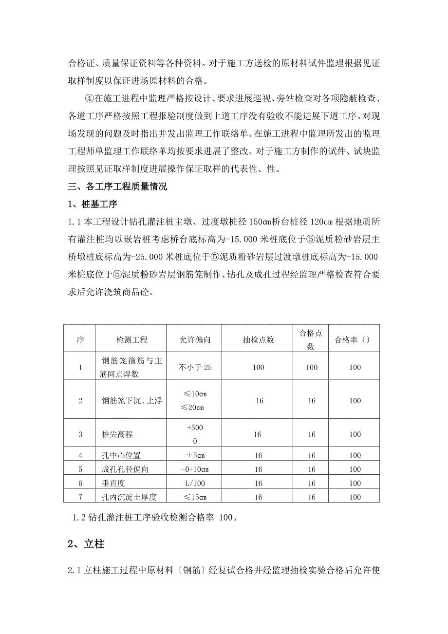 市政桥梁工程监理评估报告_第3页