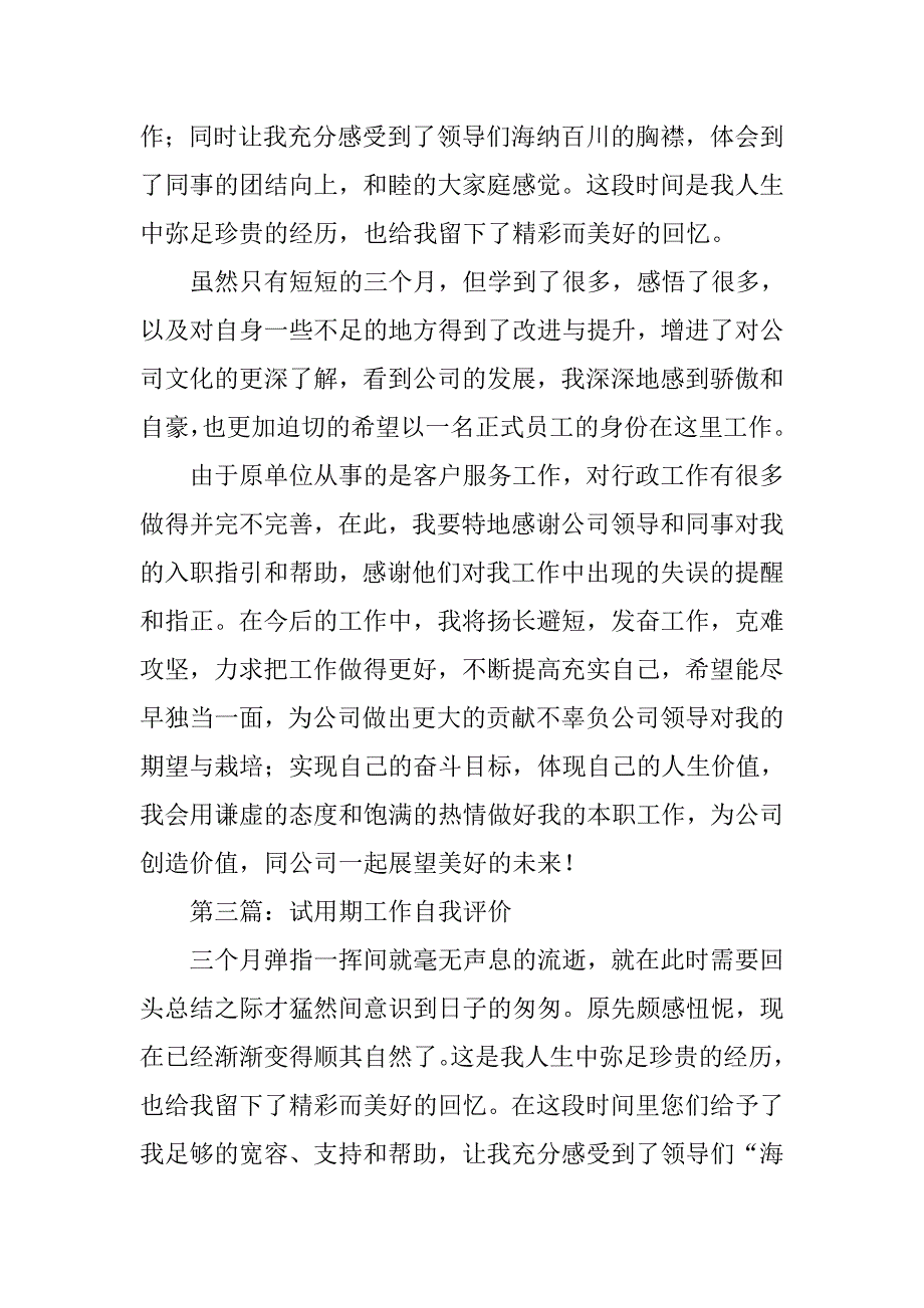 2019试用期工作总结及自我评价.docx_第3页