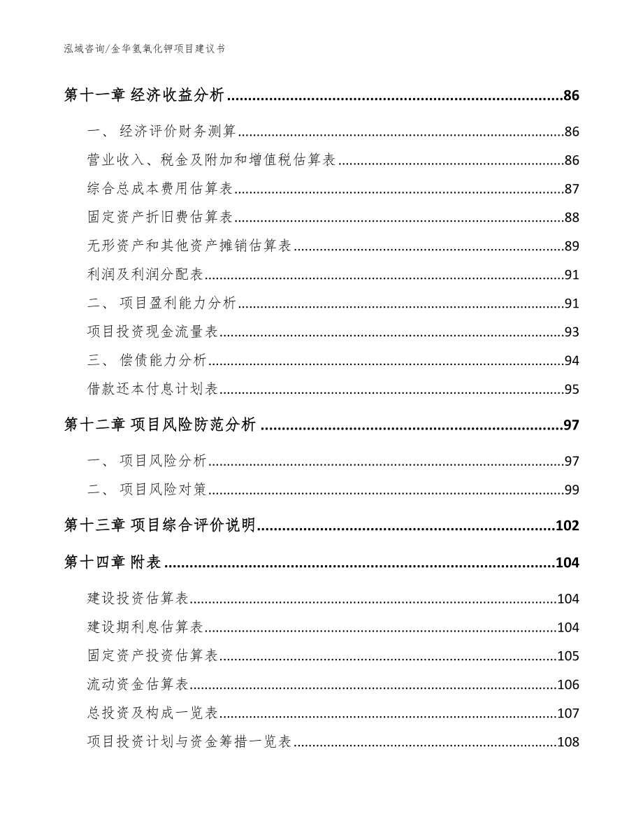 金华氢氧化钾项目建议书【模板范文】_第4页