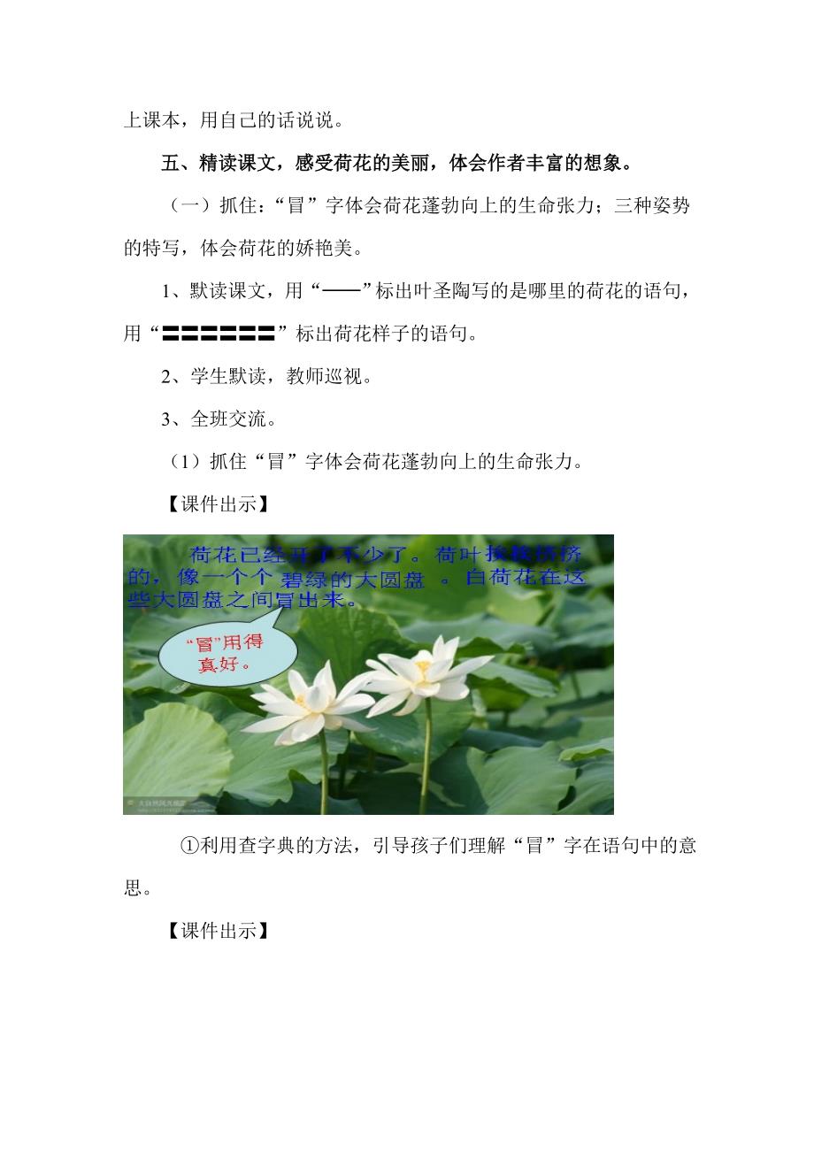 《荷花》教学设计_第4页