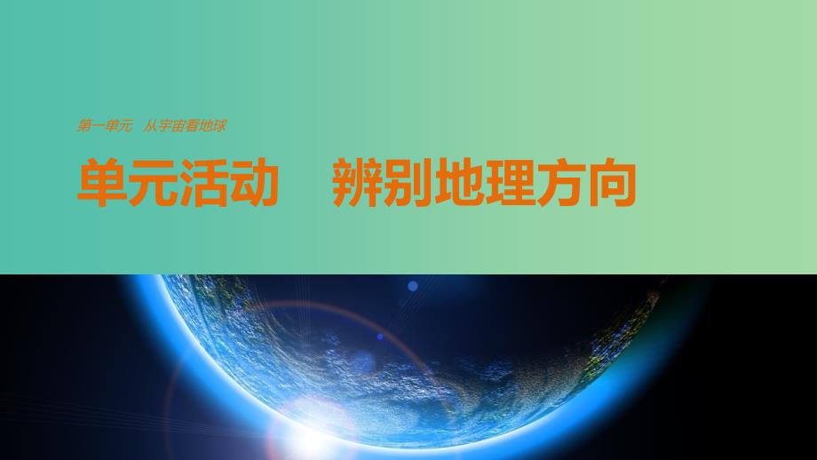 高中地理 第一单元 学会应用地形图单元活动课件 鲁教版必修1.ppt_第1页