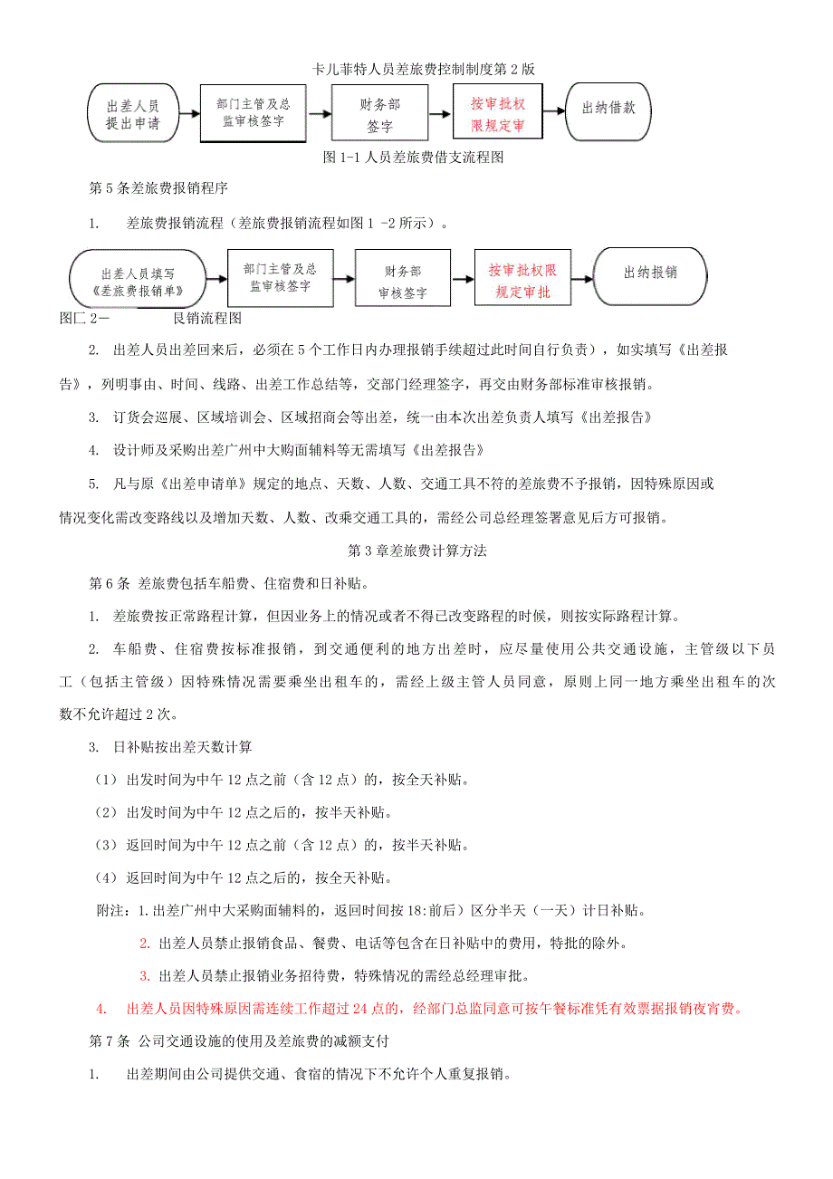 卡儿菲特人员差旅费控制制度第2版.docx_第2页