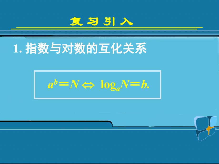 浙江省江山实验中学高中数学2.2对数函数及其性质一课件新人教A版必修3_第2页