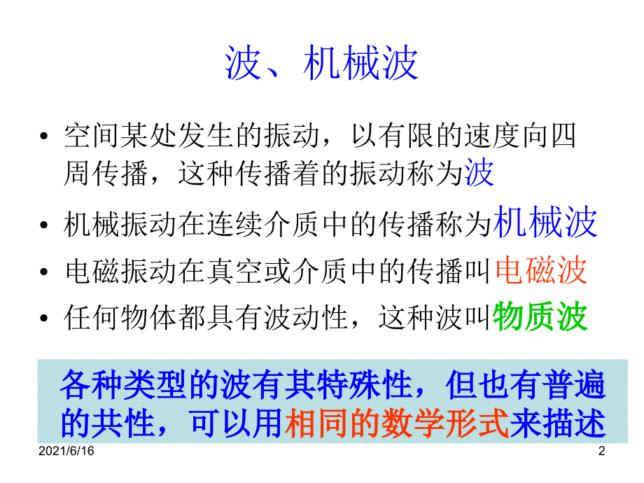 大学物理机械波1课件_第2页