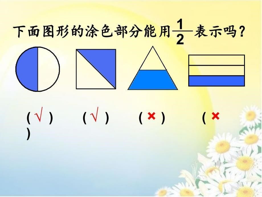 三年级上册数学课件－8.1分数的初步认识 ｜人教新课标 (共17张PPT)_第5页