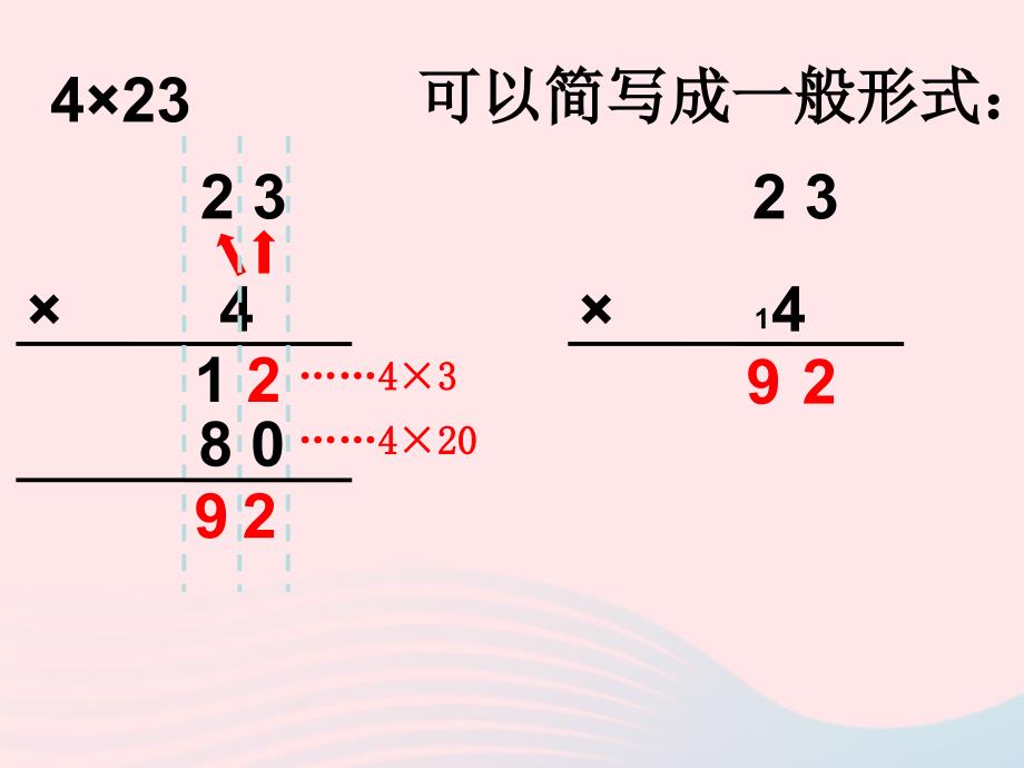 三年级数学上册第二单元一位数与两位数相乘课件2沪教版五四制_第3页