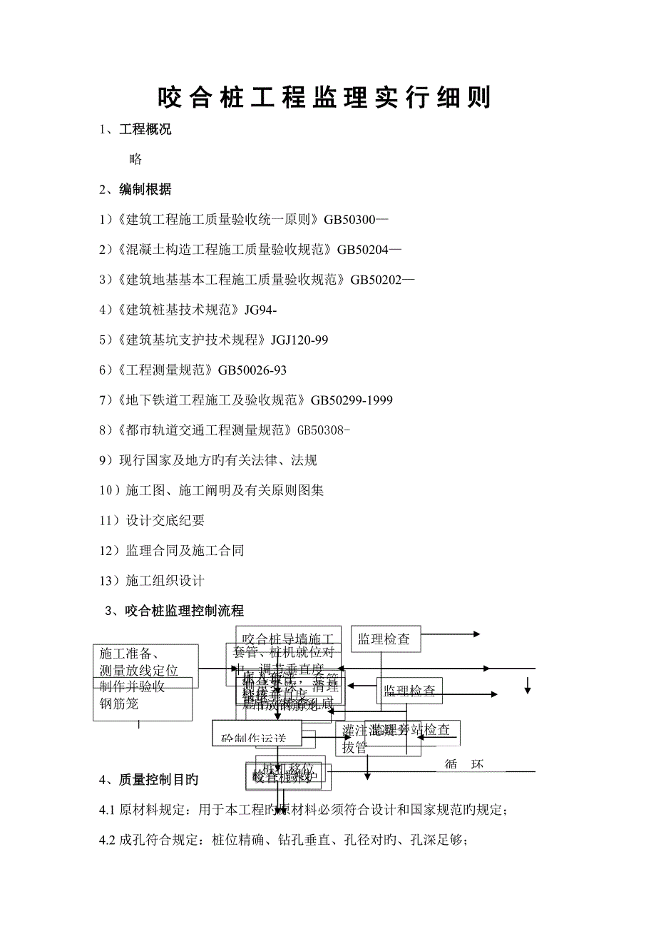 咬合桩监理标准细则_第1页
