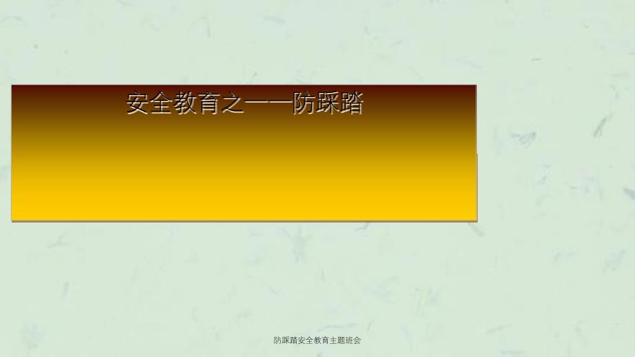 防踩踏安全教育主题班会课件_第2页