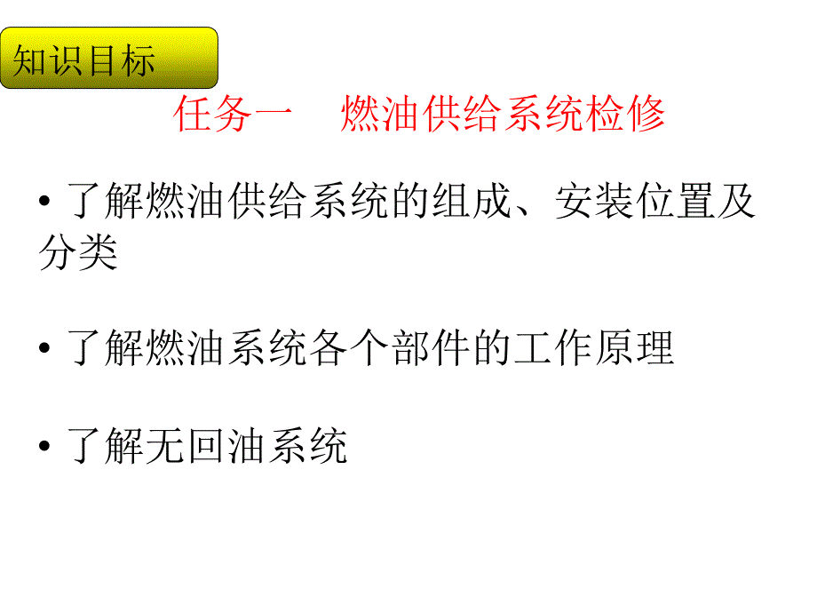 汽车电控发动机构造与检修课件 燃油系统任务一_第3页