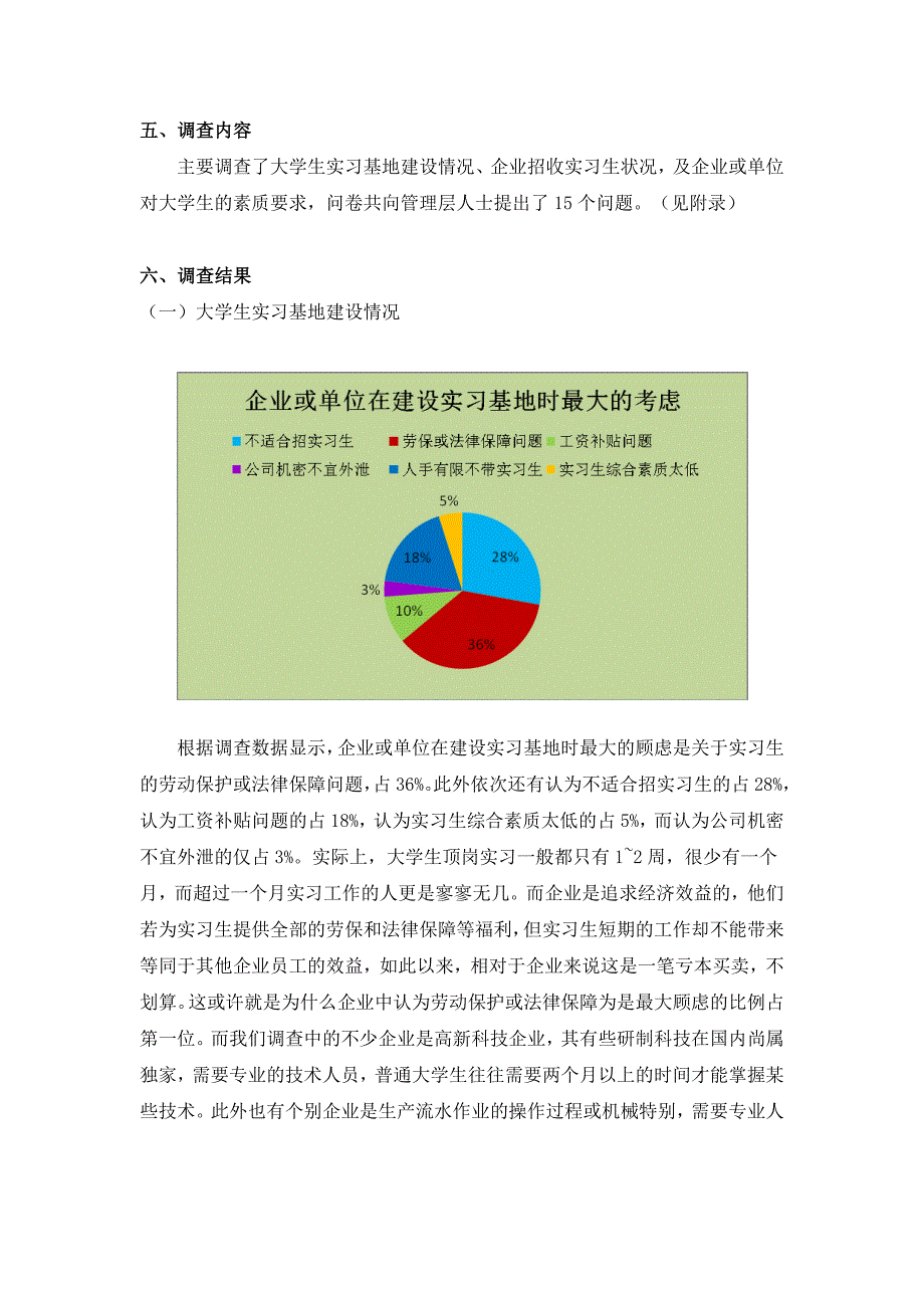 关于大学生实习基地建设及实习情况调查报告_第2页