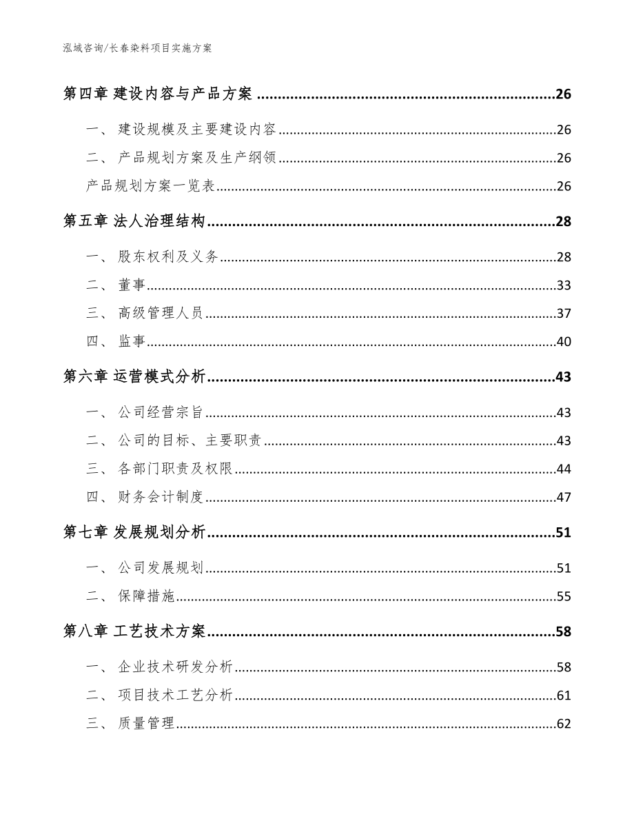 长春染料项目实施方案（模板）_第2页