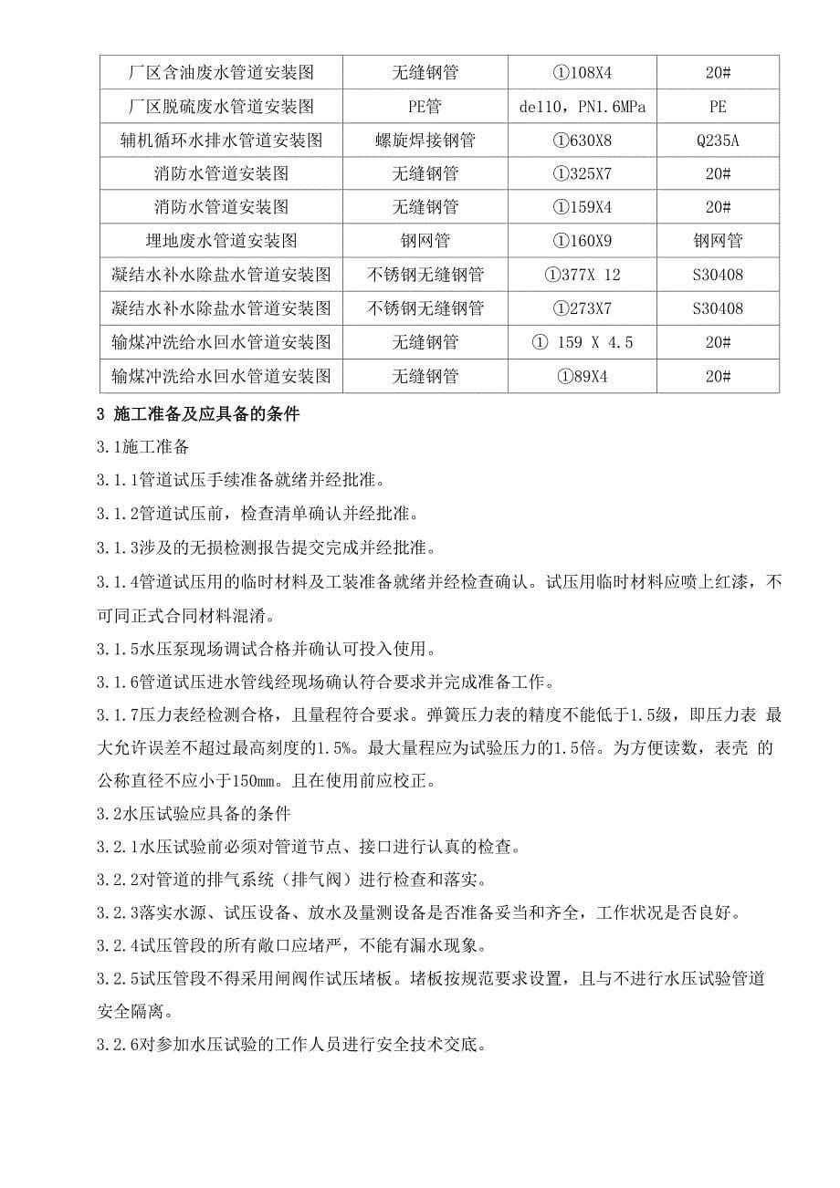 管道水压试验施工方案_第5页