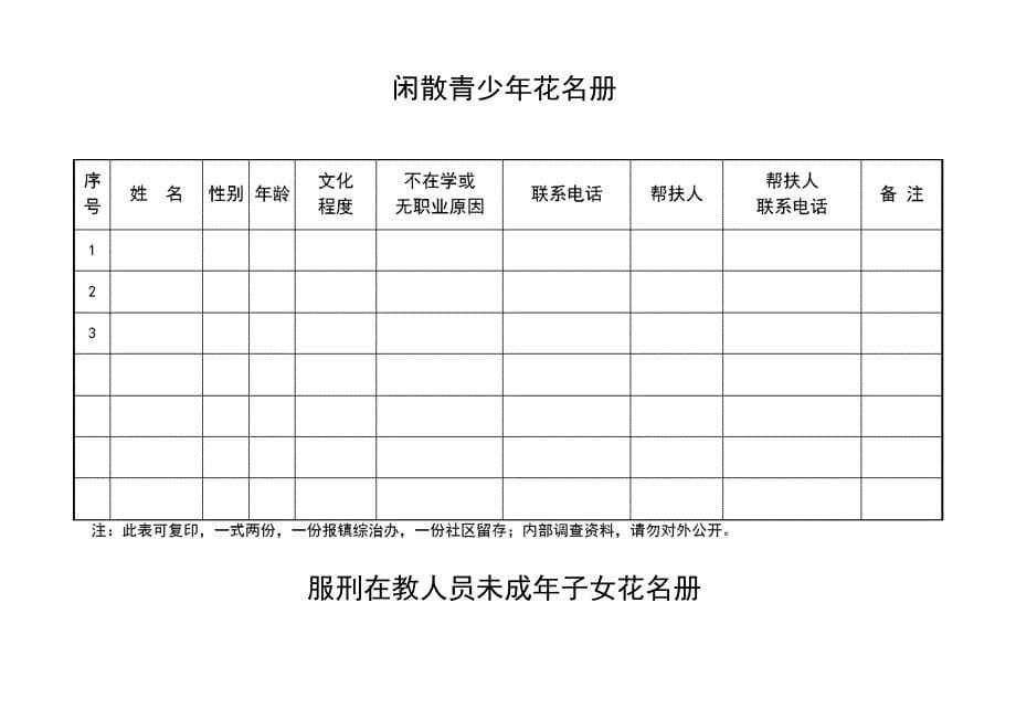 重点青少年帮扶工作资料、用表_第5页