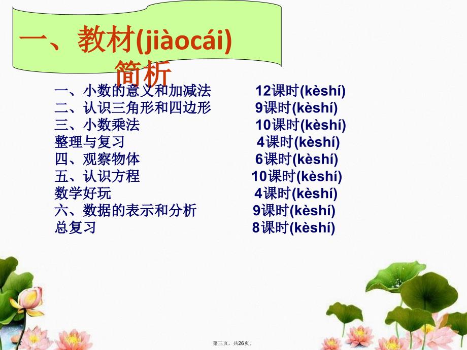 四年级下册数学课程纲要分享课培训资料_第3页