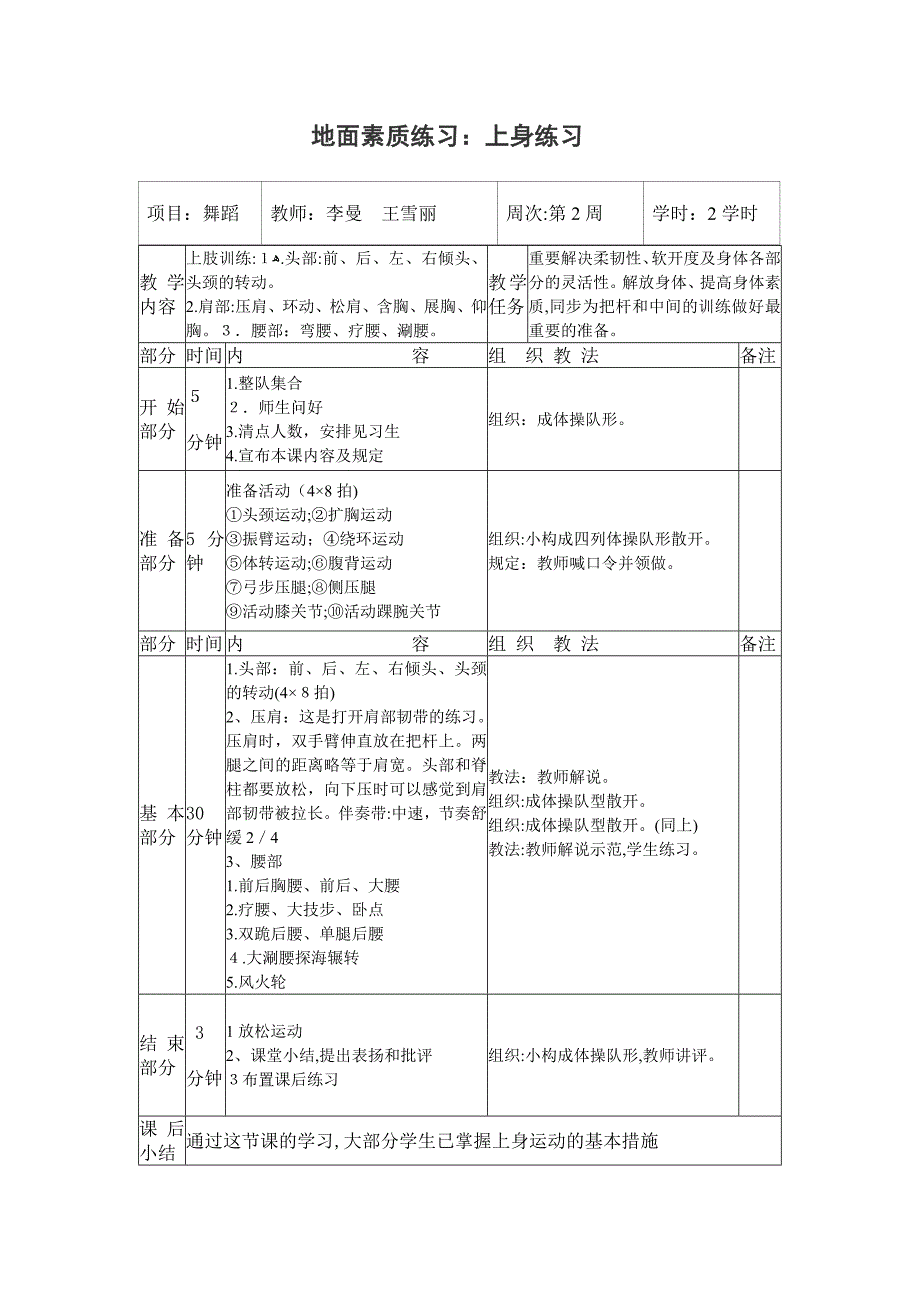 少年宫舞蹈活动教案_第2页