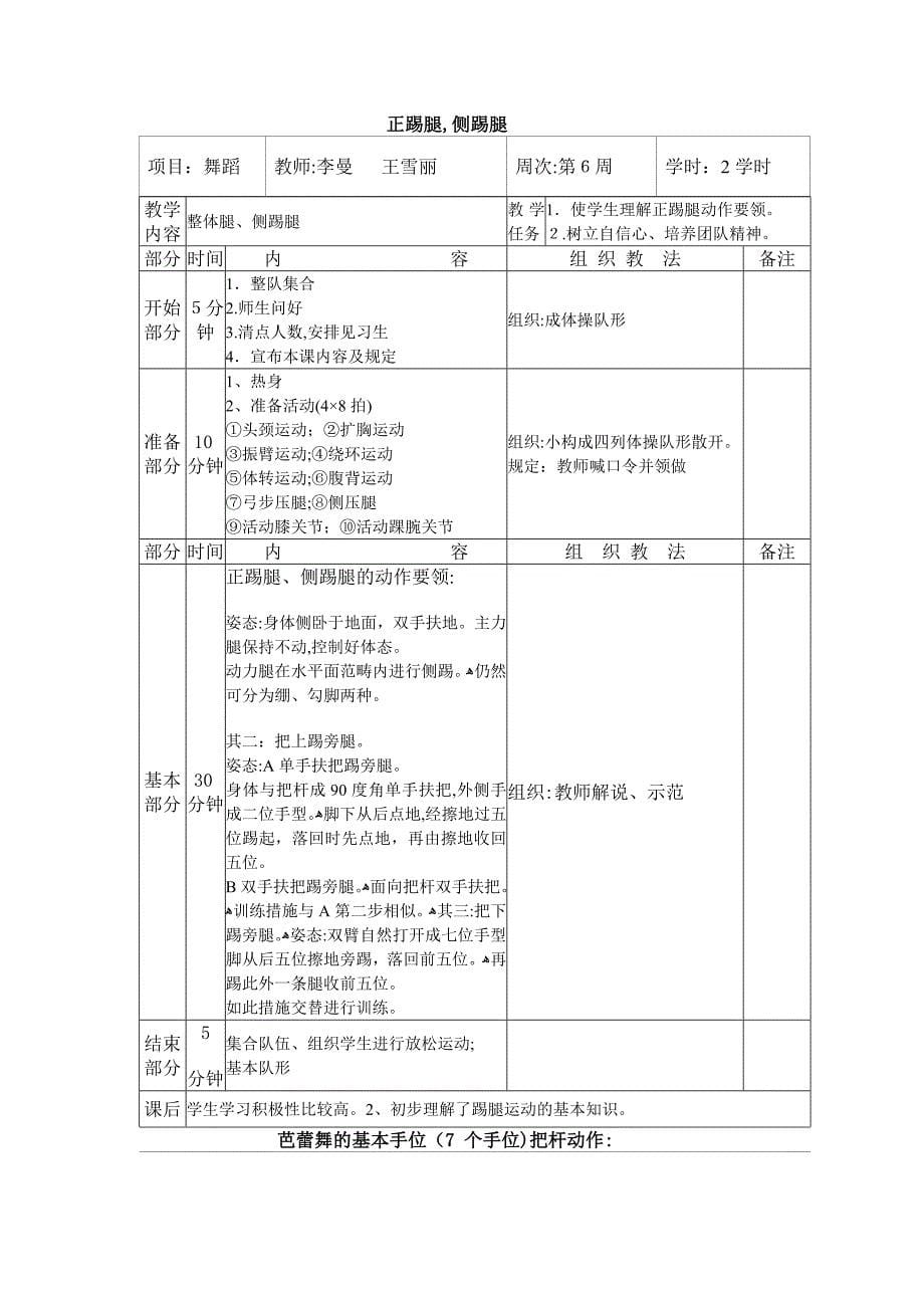 少年宫舞蹈活动教案_第5页