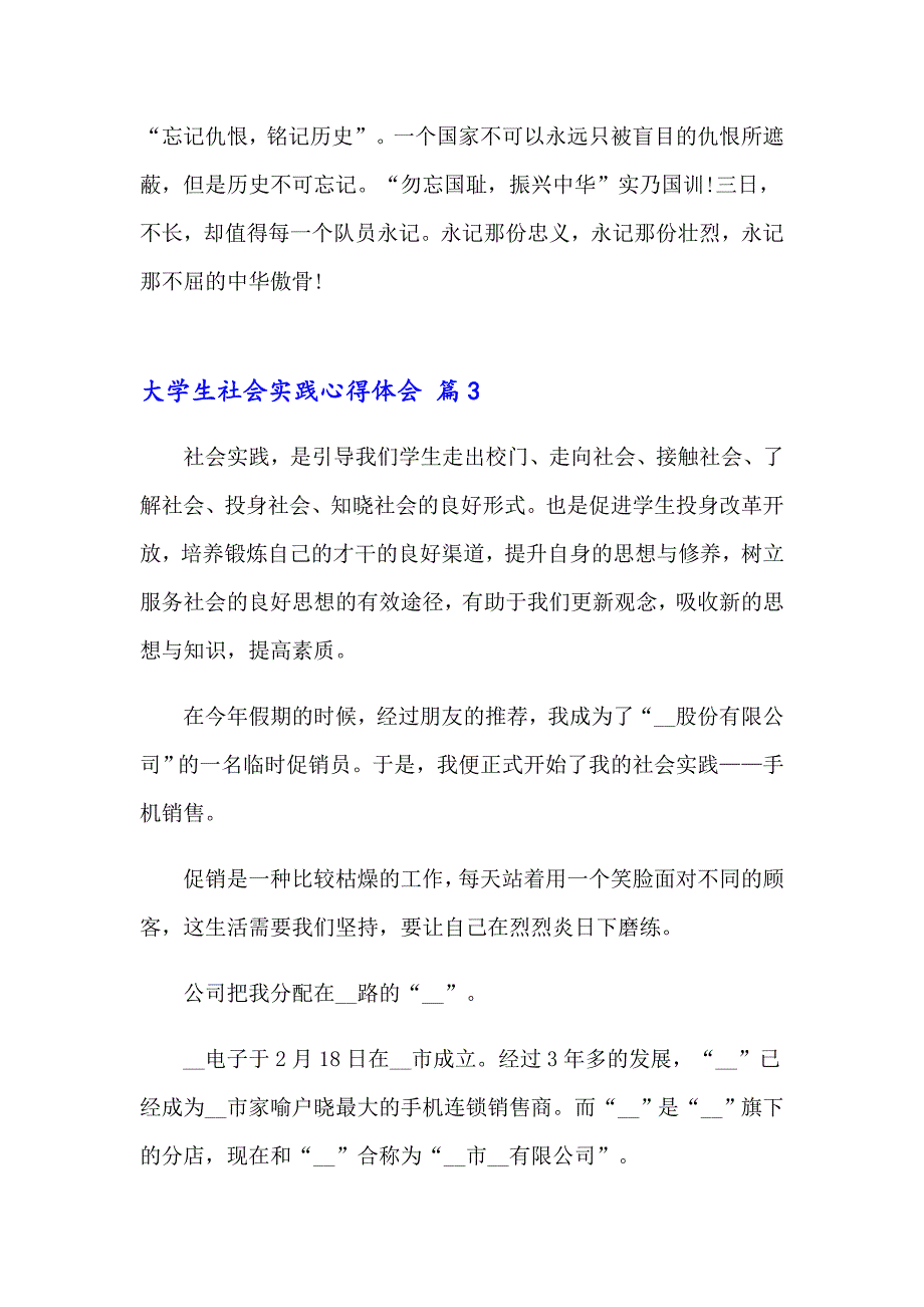 2023年有关大学生社会实践心得体会模板集锦五篇_第4页