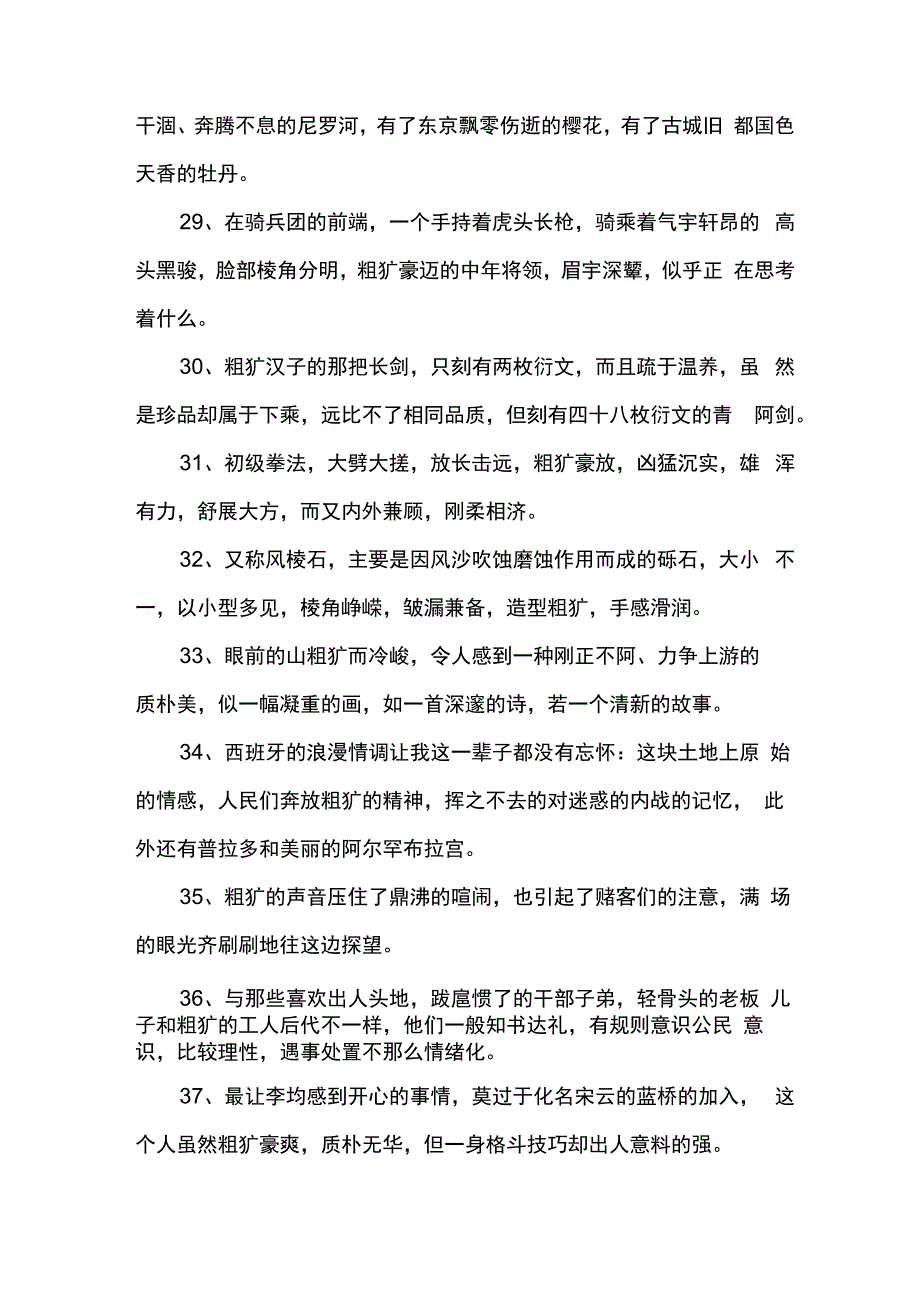 粗犷的造句_第4页